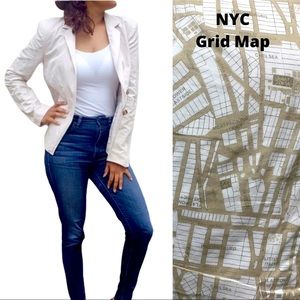 Banana Republic‎ NYC Map Lined Blazer